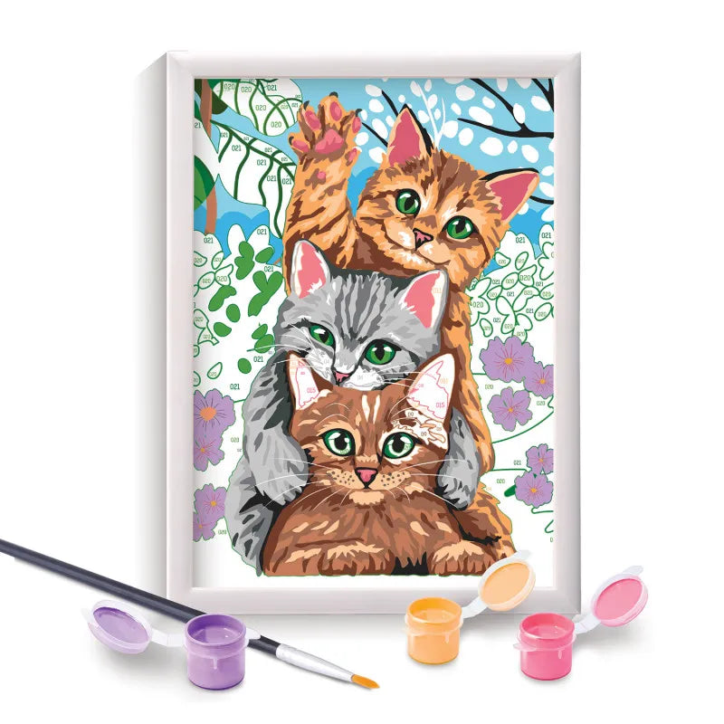 Paint & Frame Funny Kitties