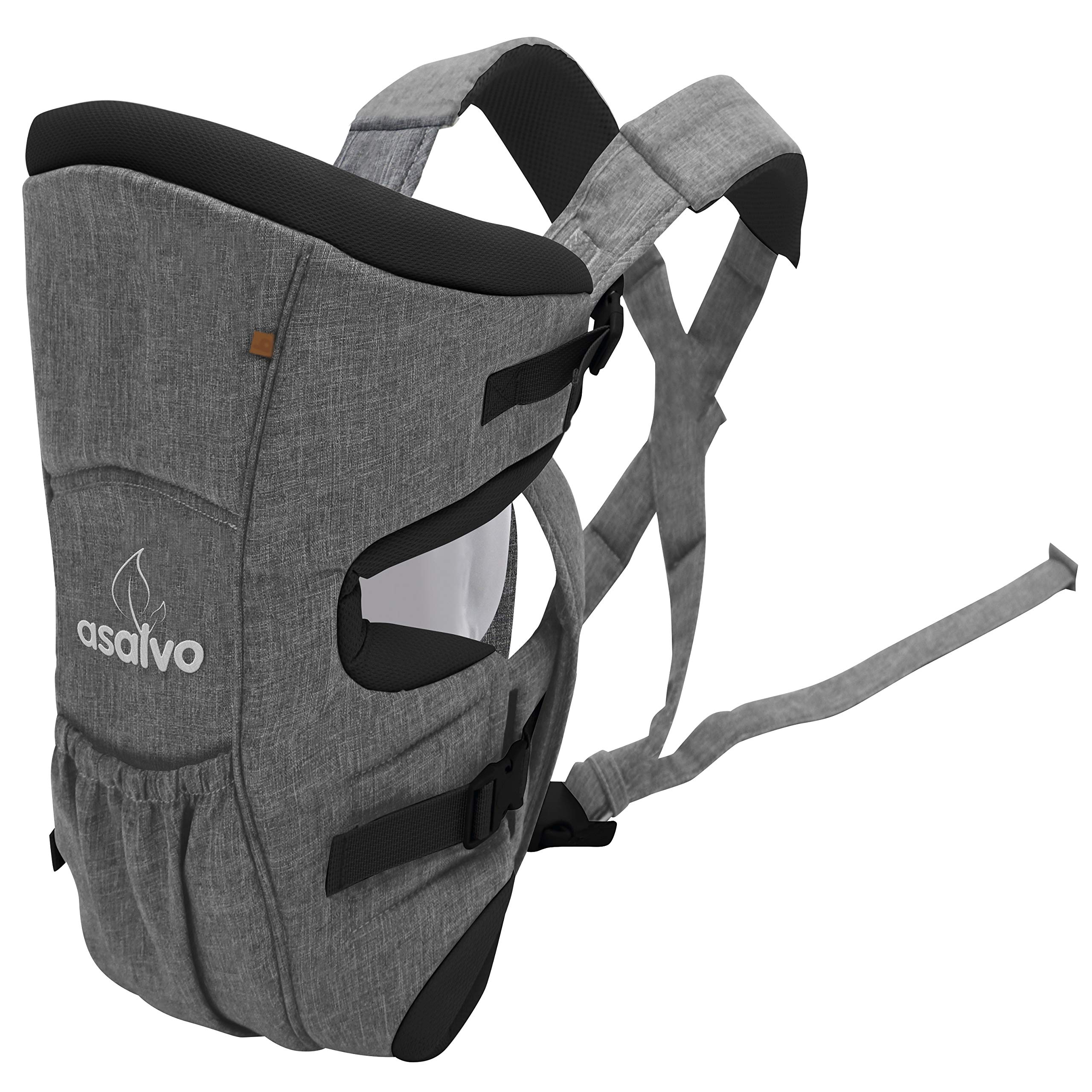 Asalvo Baby carrier grey melange