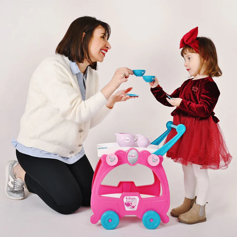 Tea Set & Serving Trolley