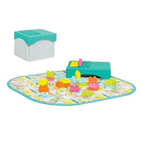 Infantino Super Soft 1st Building Blocks Play Mat & Activity Station