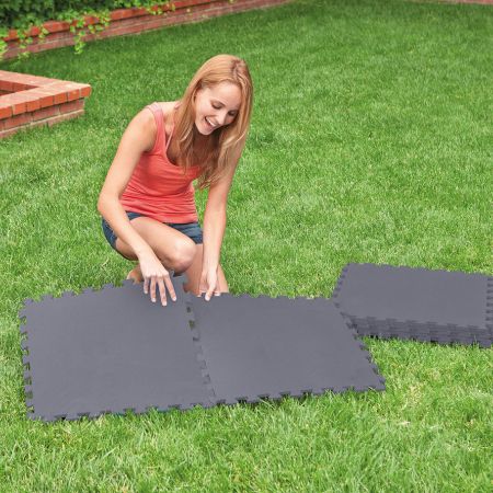 Intex interlocking padded floor protector (50x50x0.5cm) grey