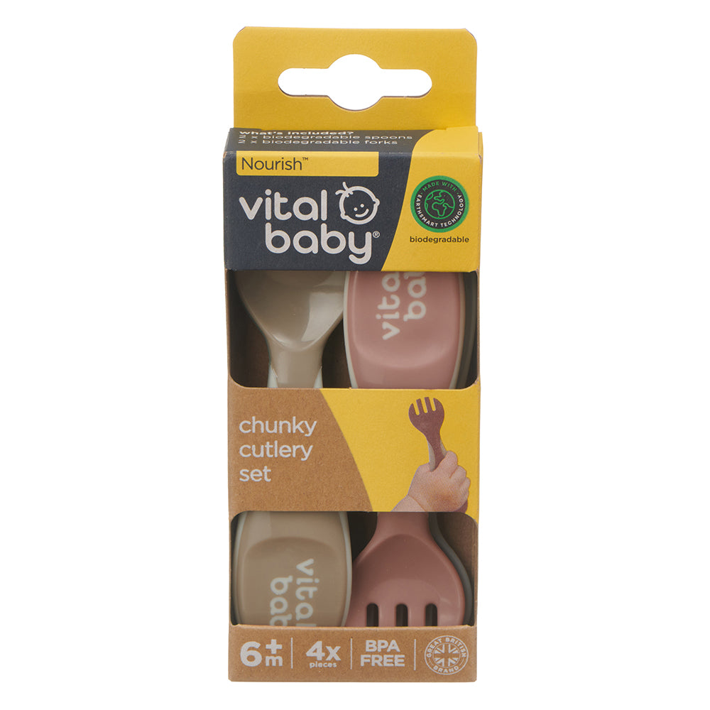 Vital Baby Nourish Chunky Cutlery 4 pk