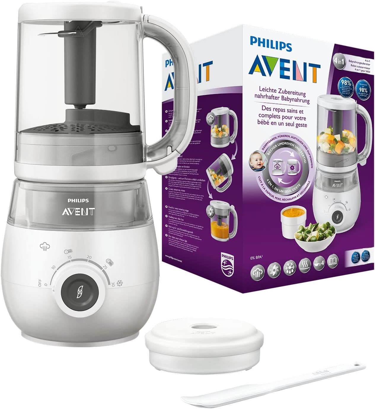 Avent Baby Food Steamer And Blender Philips Avent SCF875 4-in-1