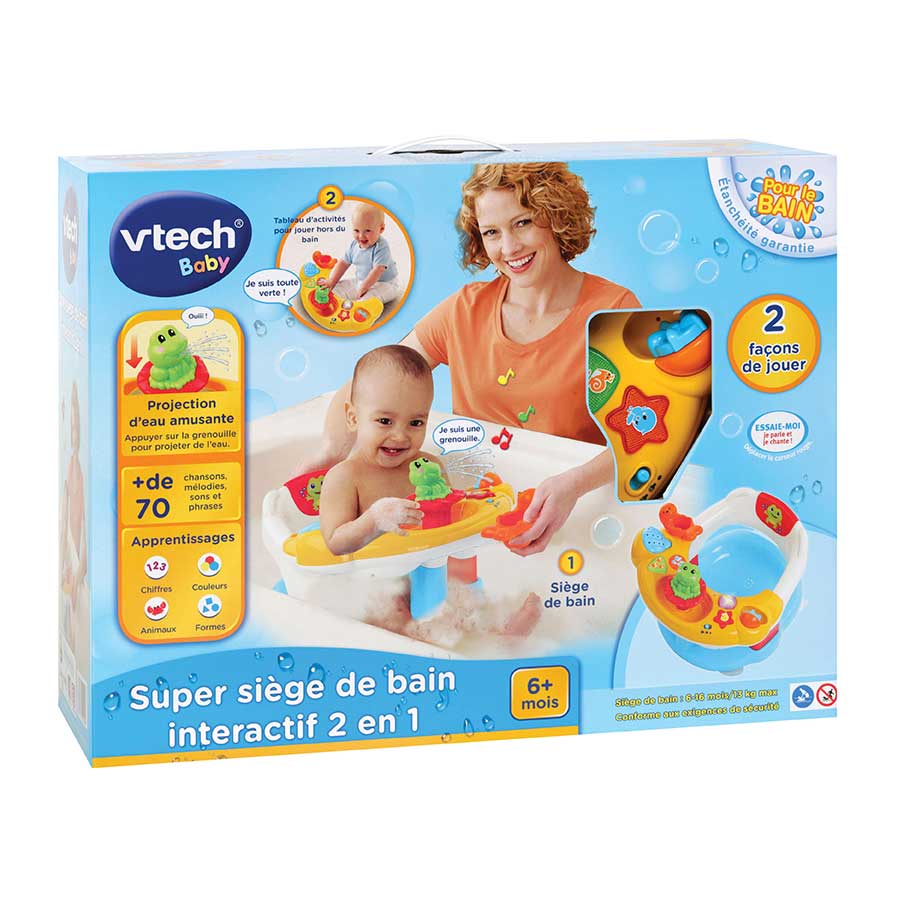 Vtech siege de bain interactif 2 en 1