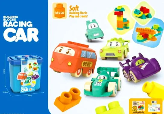 Soft Cars Blocks 50 Pieces Box