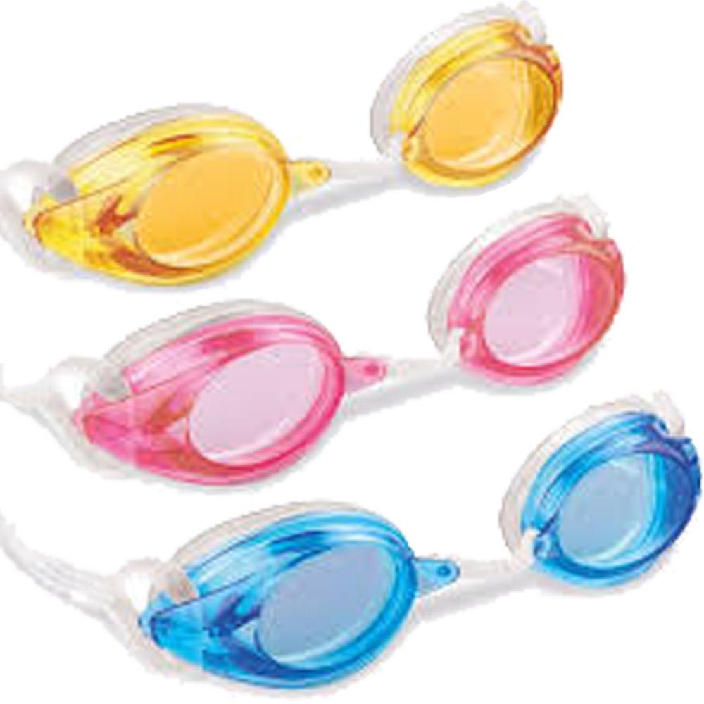 Intex sports relay goggles 8y plus pink blue orange