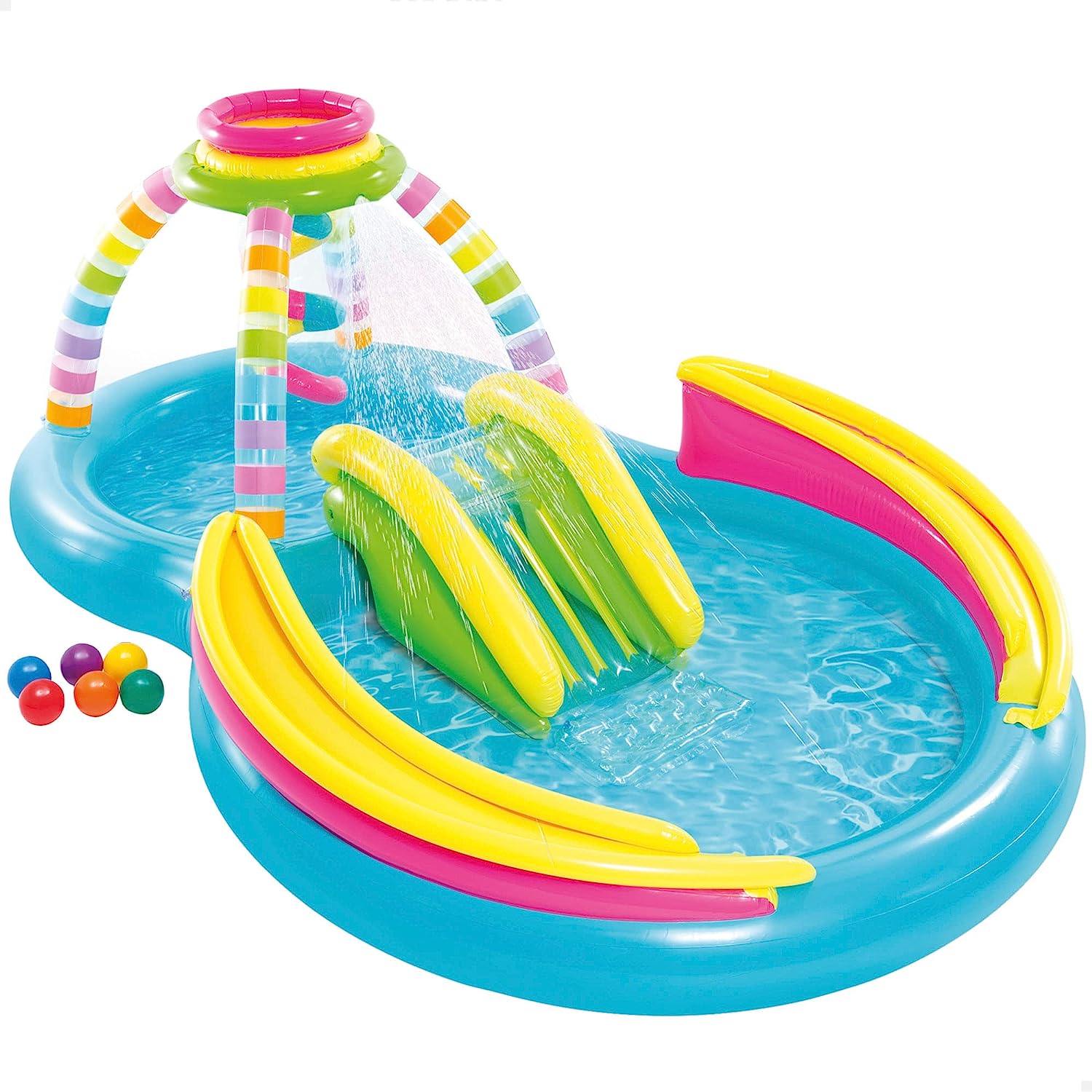 Intex rainbow funnel play center