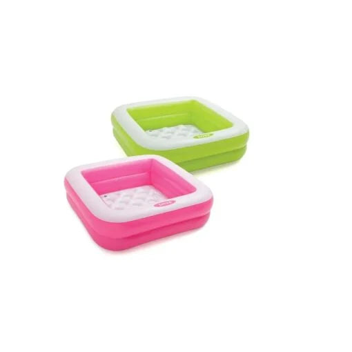 Intex play box pool 85x85x23cm green/pink