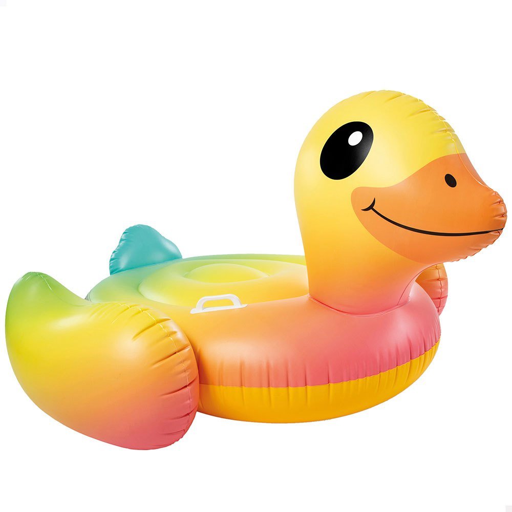 Intex rainbow duck ride-on 1.6x1.18m