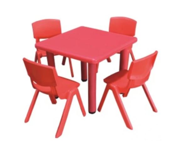 Plastic square table kq-0251