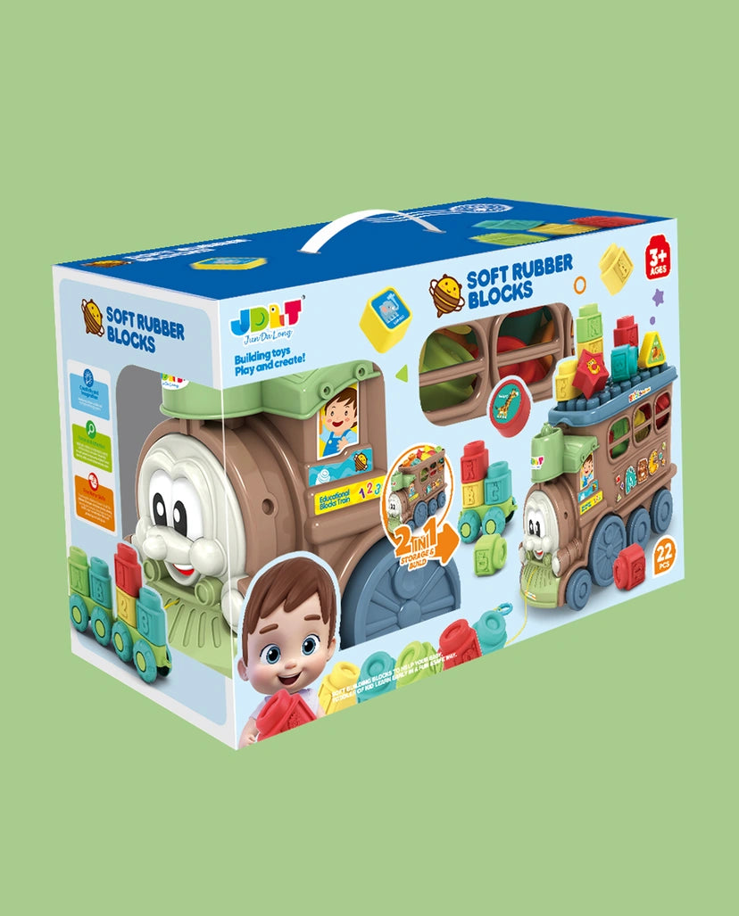 Soft Cubes Train Set