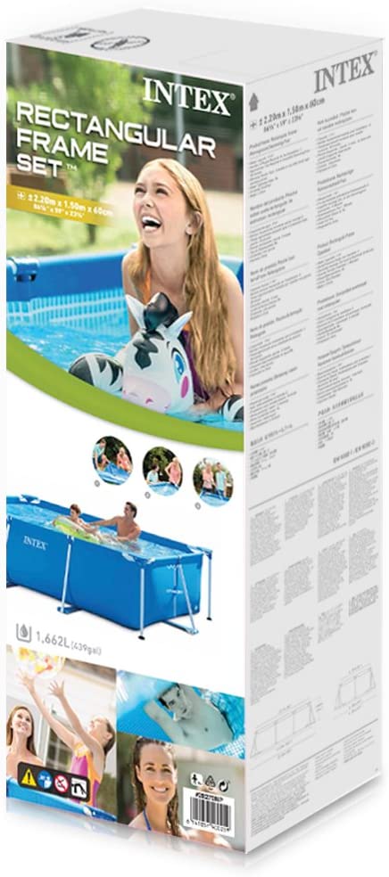Intex rectangular pool without filter pump 220 x 150 x 60 cm