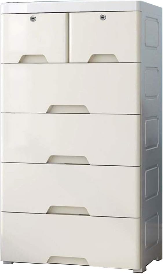 Plastic Double Chest of Drawers,Simple Baby Wardrobe Storage Box,Storage Cabinet Organizer Storage Box Rack,3 floors