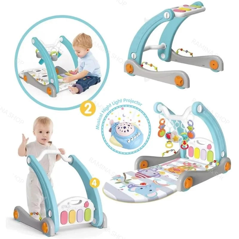 Multifunctional Stepping Walker & Gym Mat