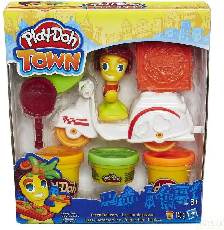 Play-Doh Town Fantasy Scene pizza delivery
