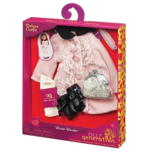 Our generation deluxe coat w/lace outfit