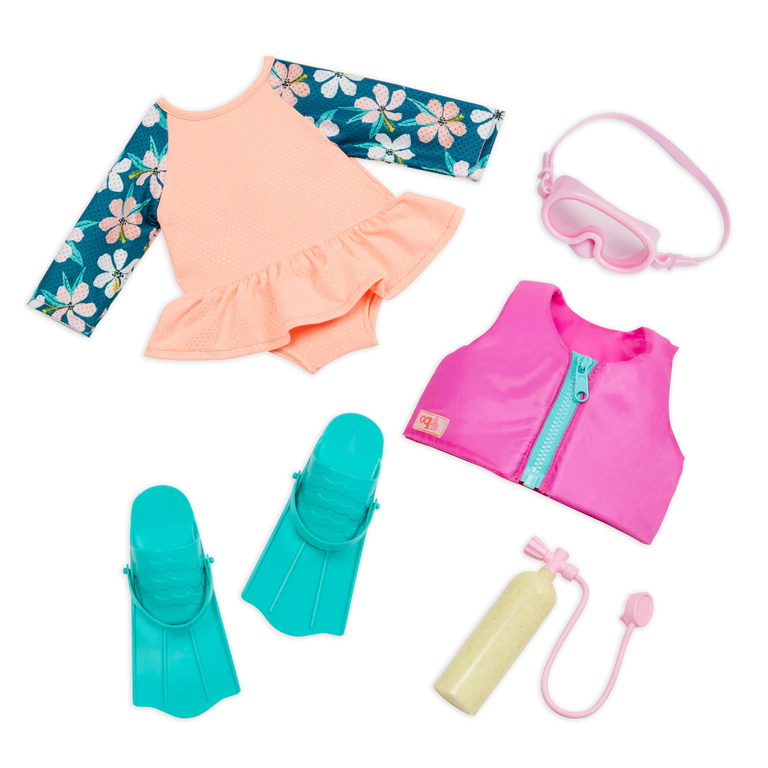 Deluxe Floral Diver Outfit