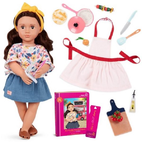 Our generation rayna cooking doll & storybook