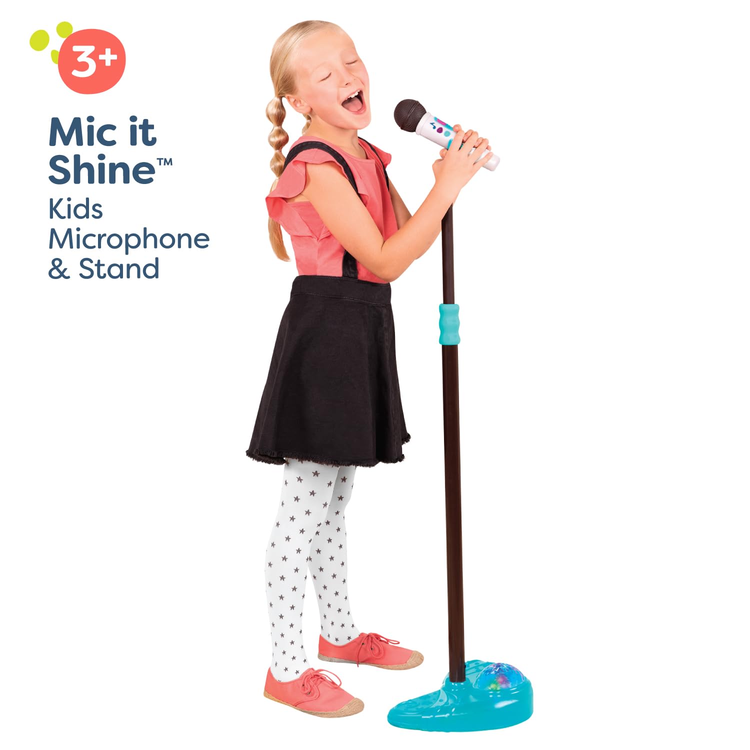 B. microphone with stand ( white )