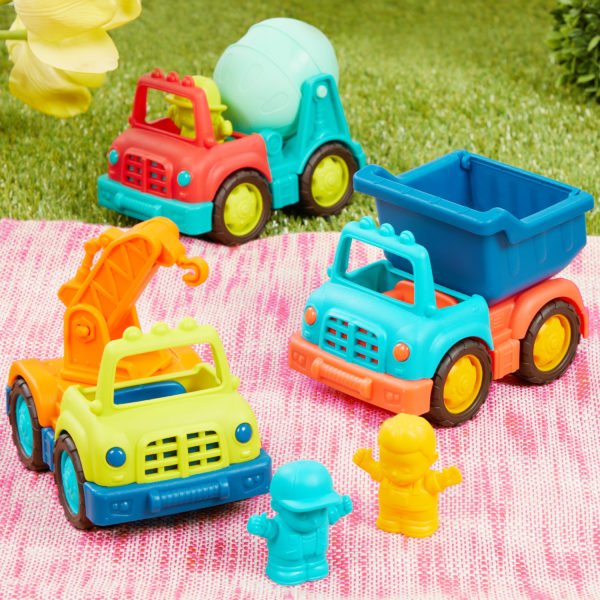 B. happy cruisers, 3 little truck set