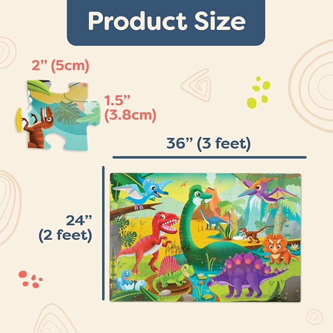 B Dot Floor Puzzle Dinosaur