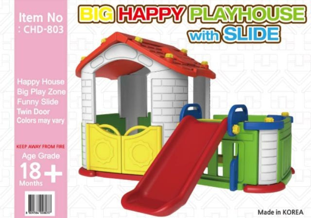 Big Happy Playhouse With Slide