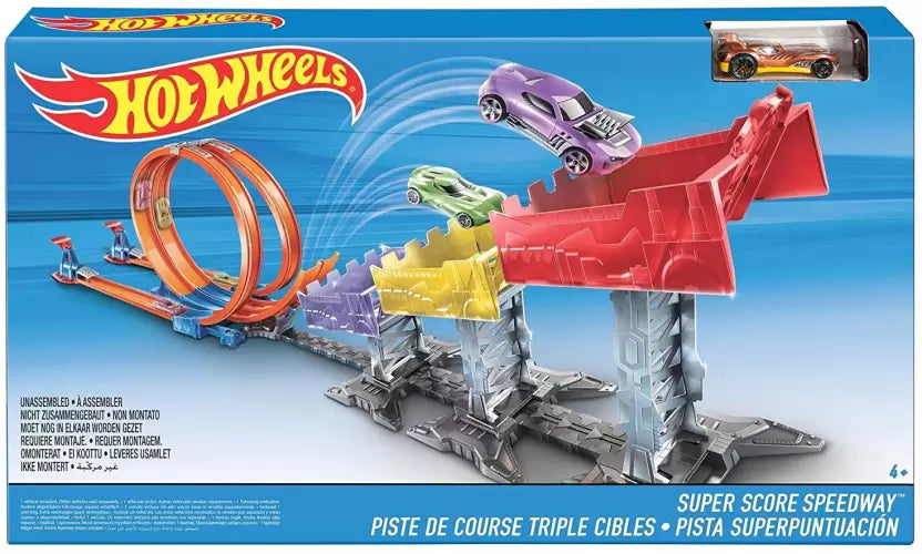 Pista Hot Wheels - Girar e Marcar - Spin & Score - Action - HDR81 em Pista Hot Wheels - Girar e Marcar - Spin & Score - Action - HDR81 em