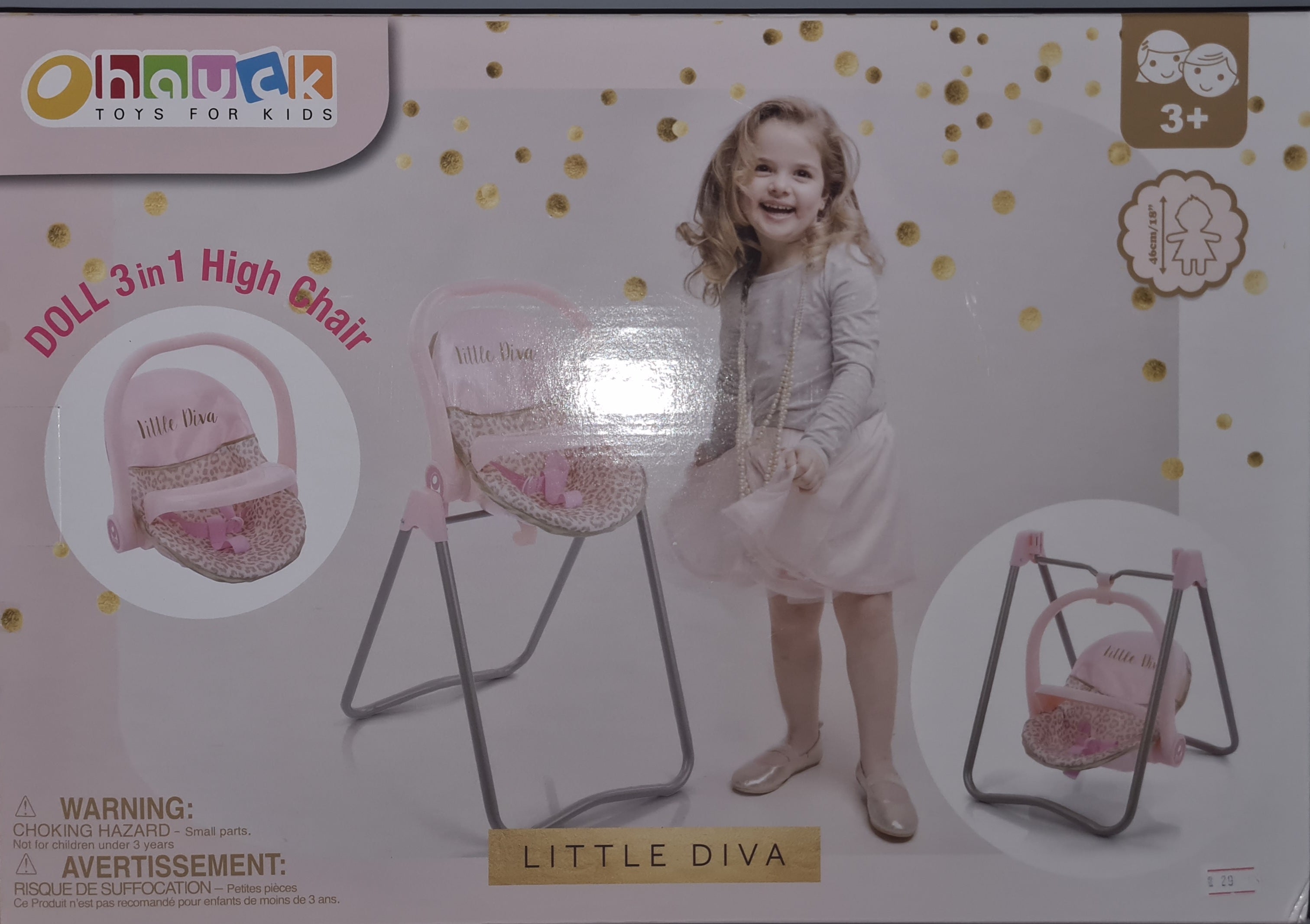 3 In 1 Swinging High Chair