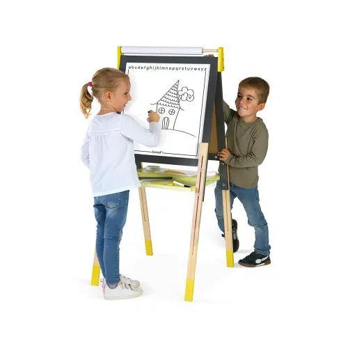 Janod Grey/Yellow Adjustable Easel