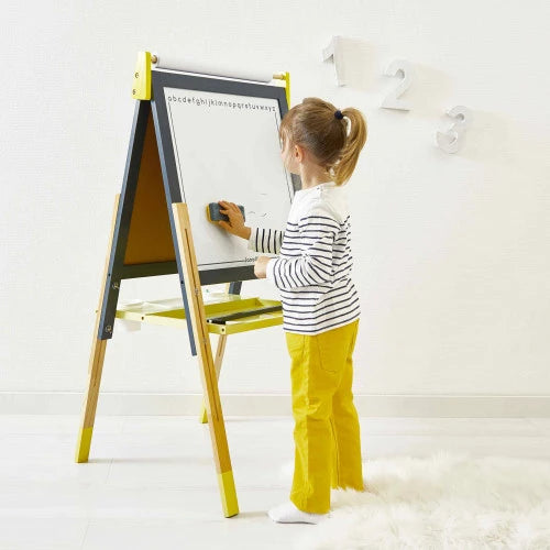 Janod Grey/Yellow Adjustable Easel