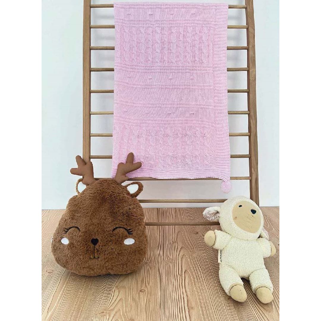Jojomini Baby Knitted Ponpon Blanket