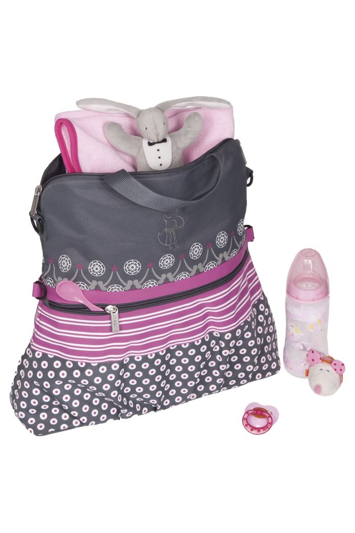 Lassig buggy bag-multimix - black