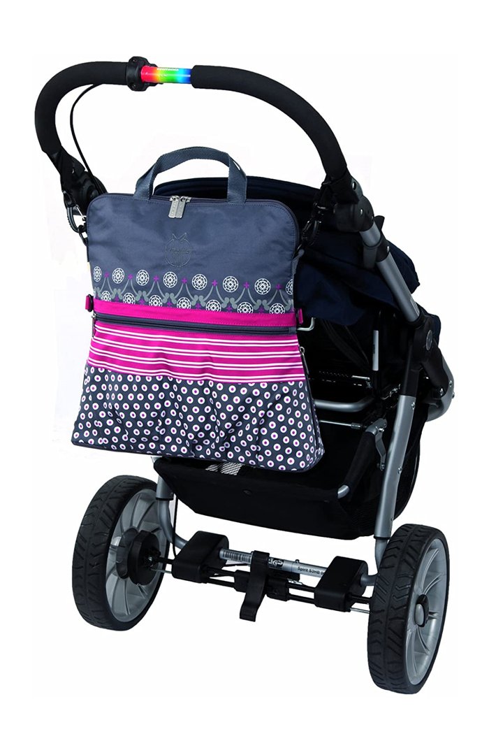 Lassig buggy bag-multimix - black