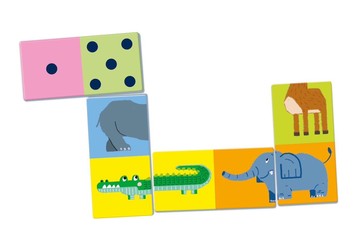 Clementoni domino chiffres et animaux