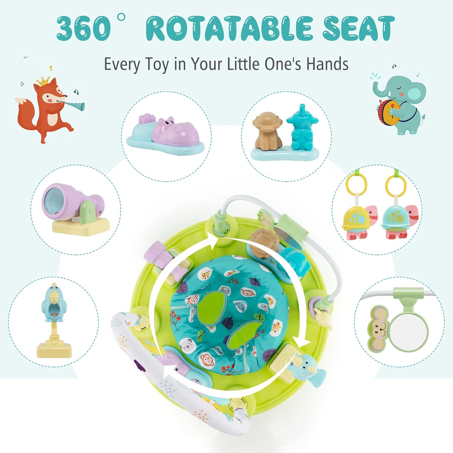 Multifunctional Bouncy Chair Can Be transformed Into a Game
