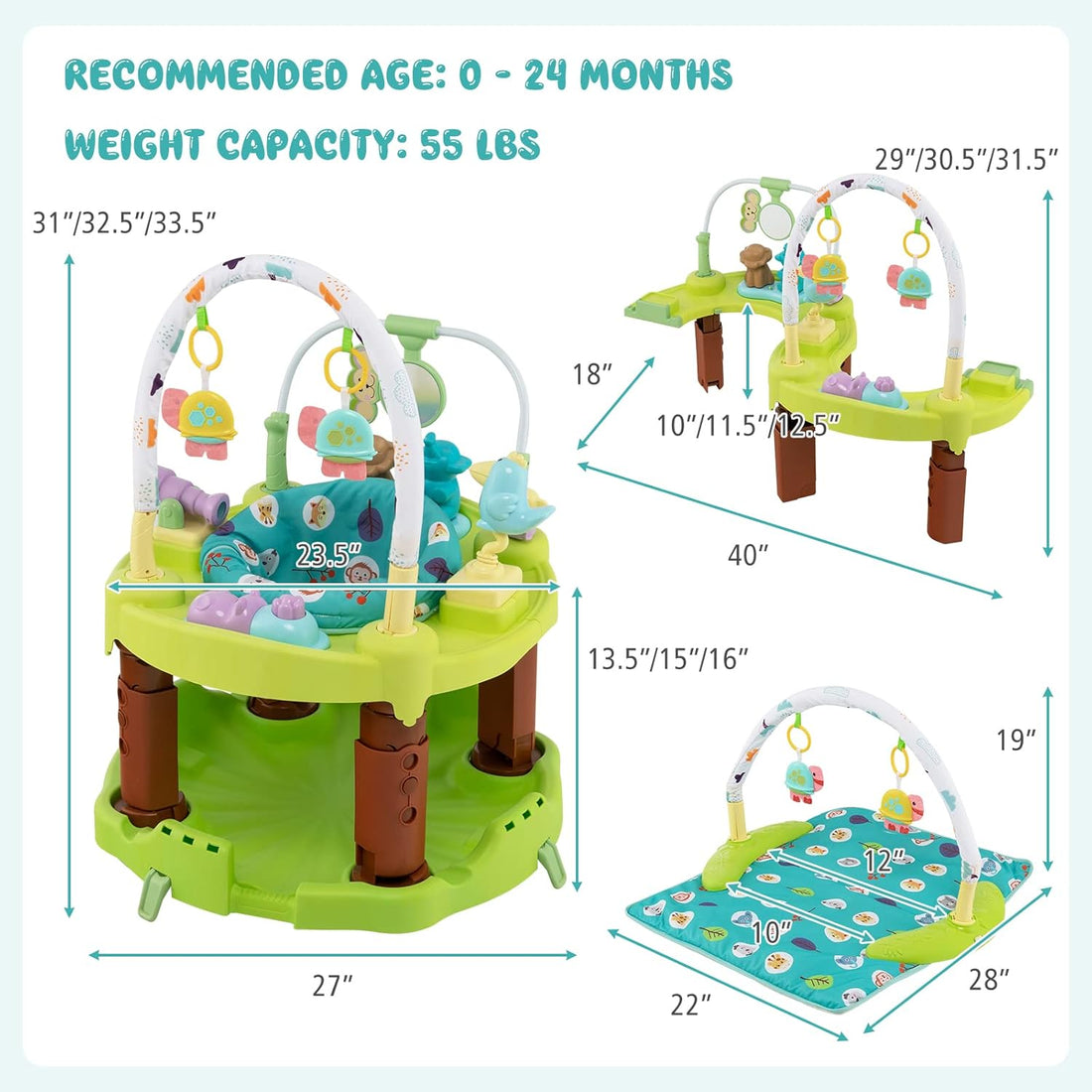 Multifunctional Bouncy Chair Can Be transformed Into a Game
