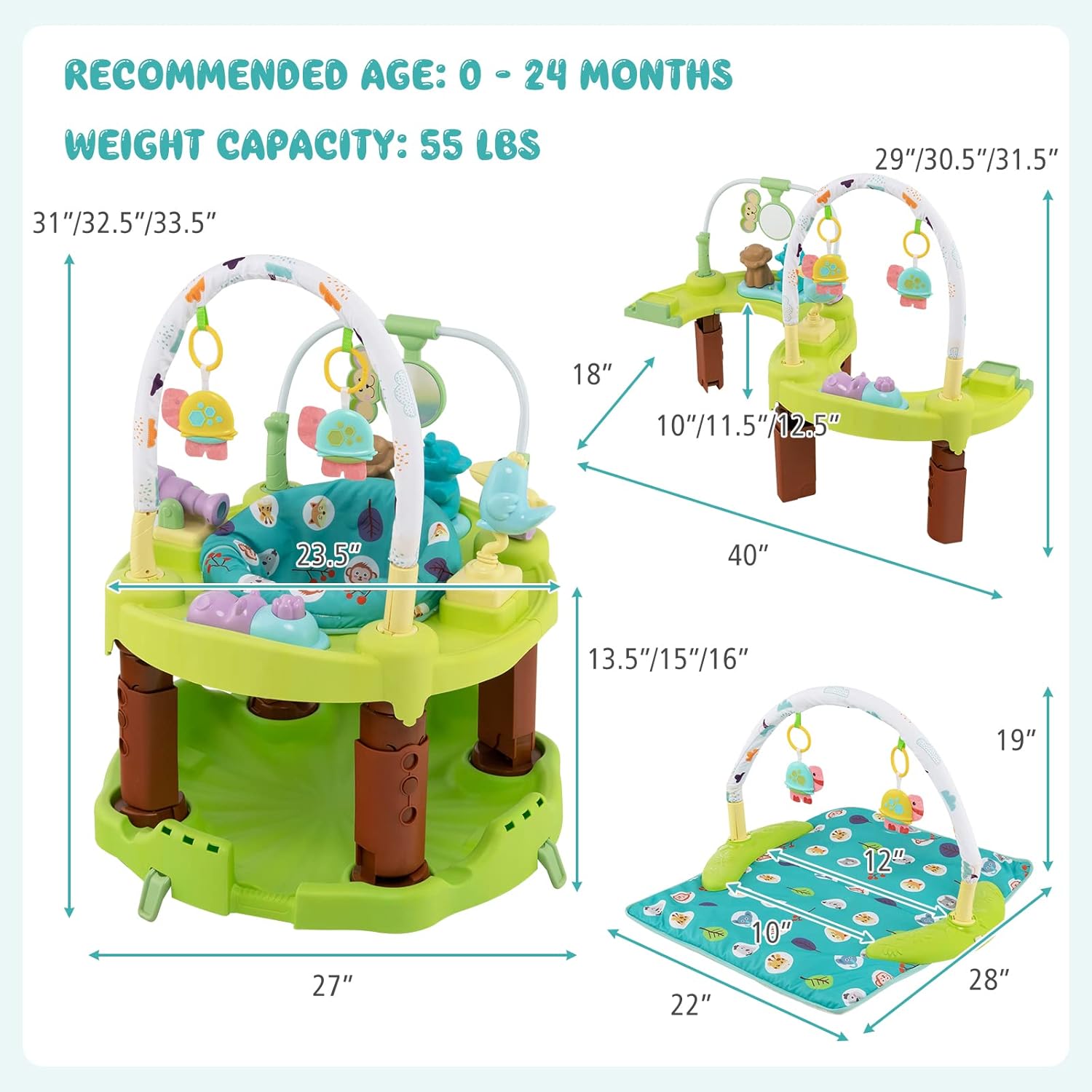 Multifunctional Bouncy Chair Can Be transformed Into a Game