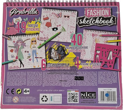 Girabrilla Fashion Sketch Book