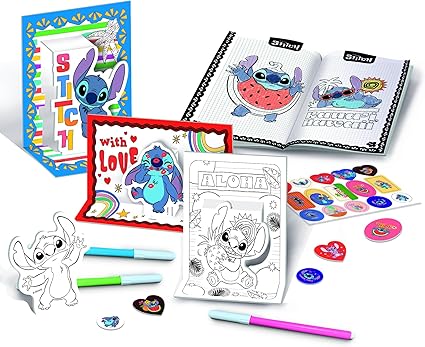 Stitch Pop Up A Colorier et Dessiner Sac