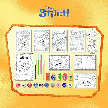 Stitch Pop Up A Colorier et Dessiner Sac