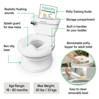 Ingenuity My Size Potty Pro White