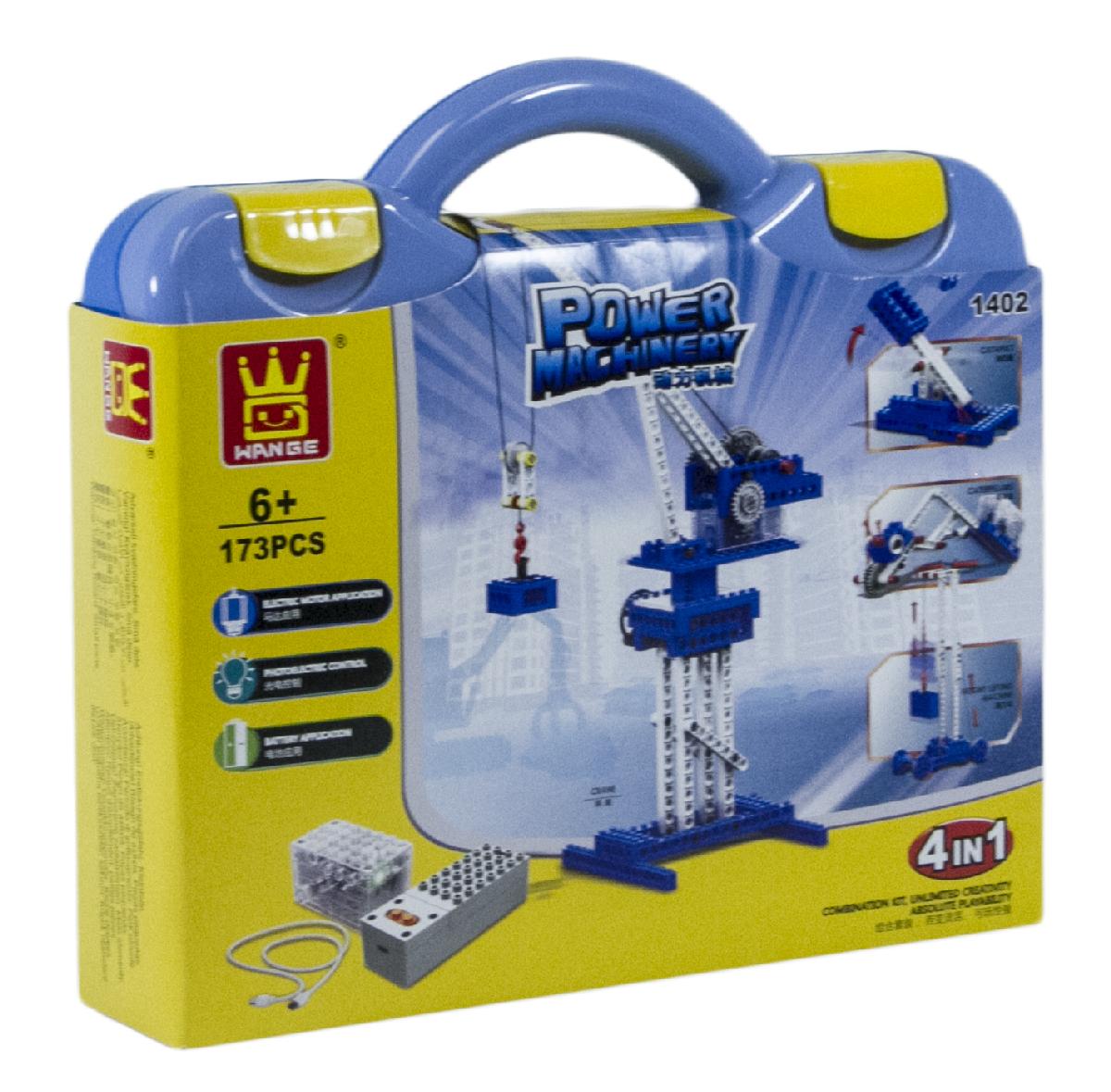 Power Machinery 4 in 1, 173 pcs Crane Set