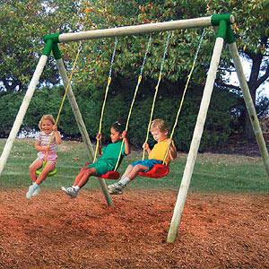 Oslo Wood Swing Set 3 In 1