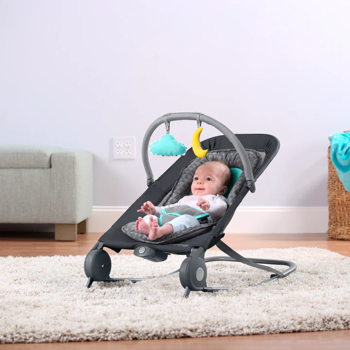Ingenuity 2 In 1 Bouncer Rocker Gray Teal Us Only