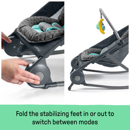 Ingenuity 2 In 1 Bouncer Rocker Gray Teal Us Only