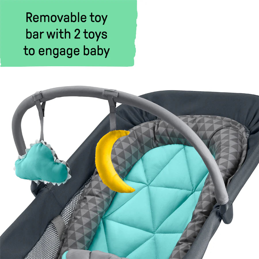 Ingenuity 2 In 1 Bouncer Rocker Gray Teal Us Only