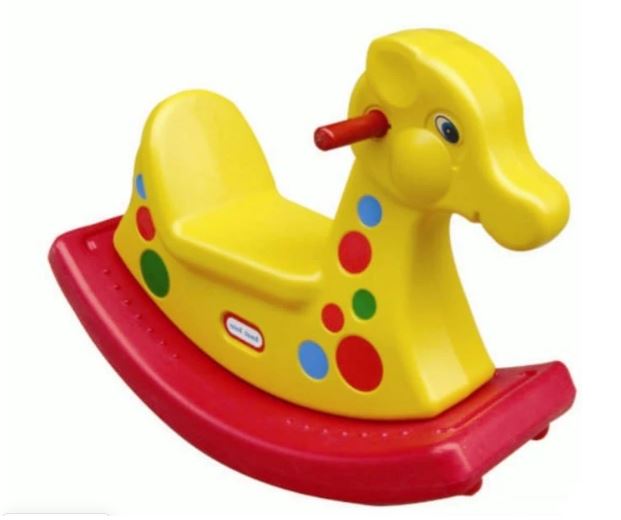 Giraffe rocker ride - yellow