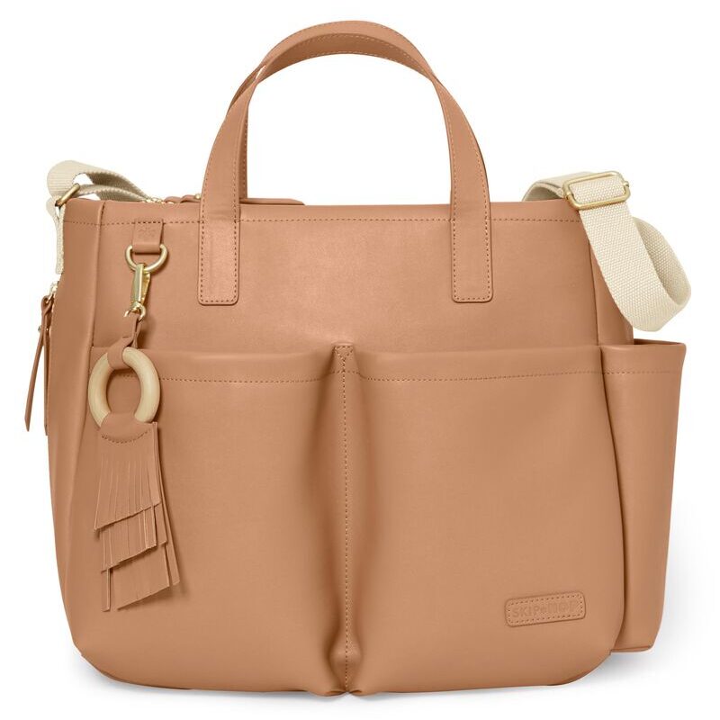 Skip hop greenwich simply chic tote caramel