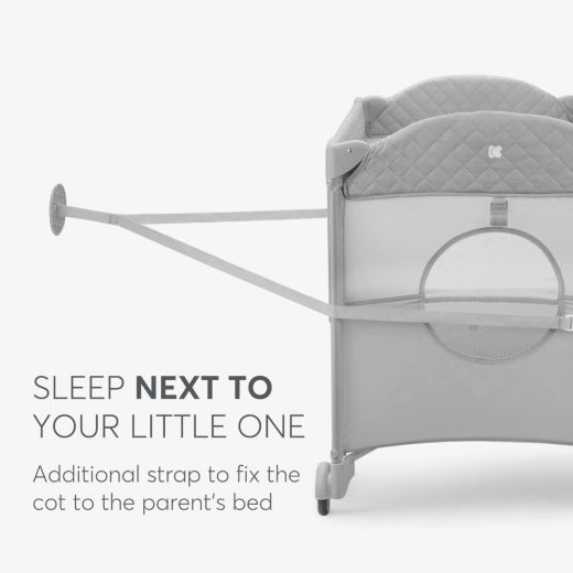 Baby Cot 2 Levels Milky Way Grey 20213
