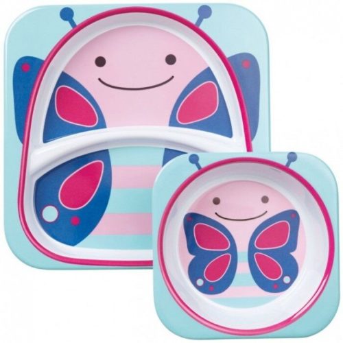 Skip hop zoo melamine set - butterfly